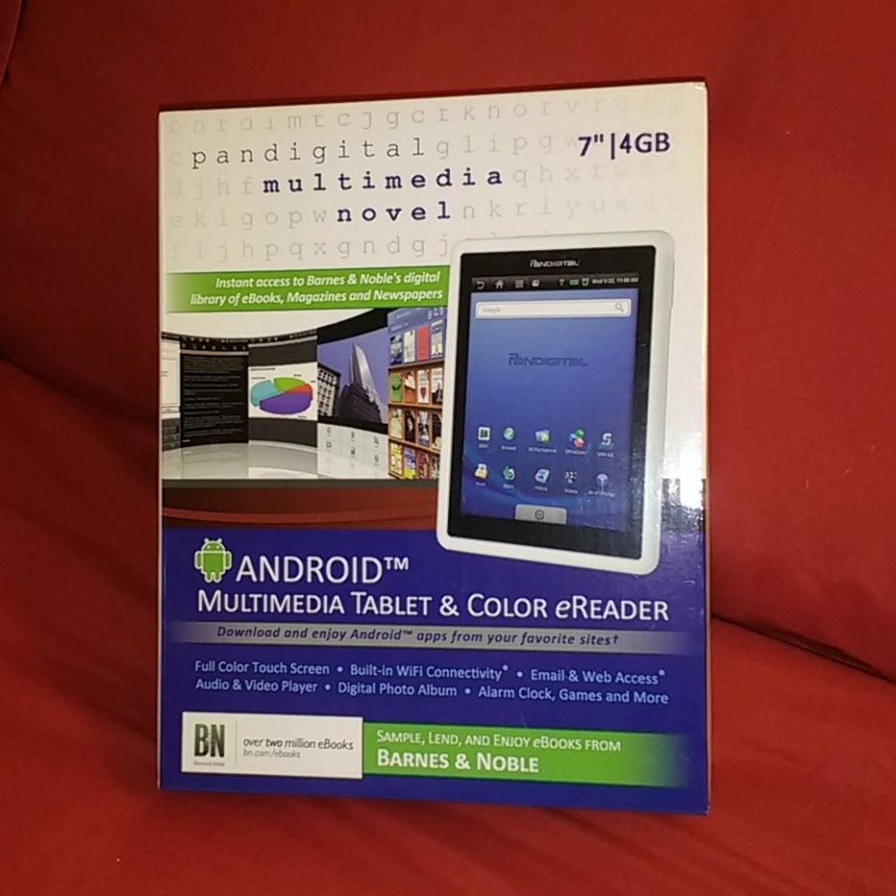 NIB sealed Android multimedia tablet/color e reade